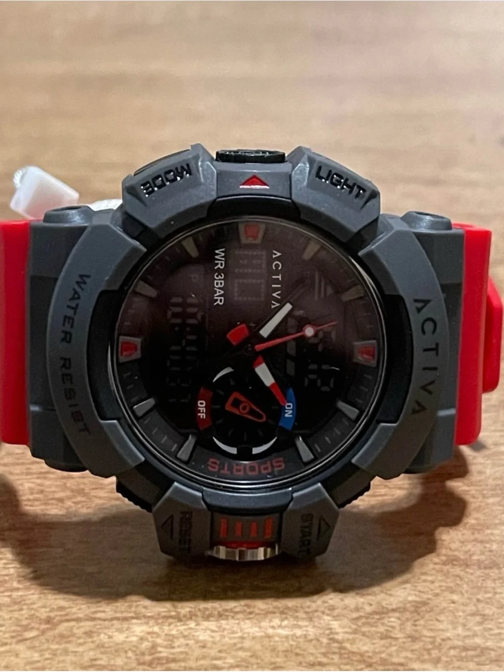 Activa Vord X Invicta Analog & Digital Men's Watch - 49mm, Red & Black